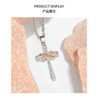 Collares Clavícula con Colgante del Símbolo del Infinito, Collares de Cruz Eterna Retro y Personalizados con Aire Euroamericano, Joyas de Moda Nuevas - details 4