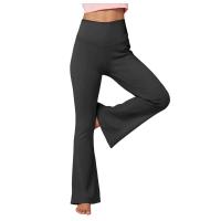 Malla, Tiro Bo Camping Yoga Malla Usada Con Corte De Bota, Pantalones De Entrenamiento Cómodos Para Mujer, Rosa Informal - details 2