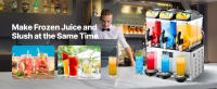 Máquina Comercial para Bebidas Congeladas SucceBuy, Máquina de Granizados de Triple Tanque de 15Lx3, Dispensador de Bebidas Congeladas y Smoothies de Acero Inoxidable de 180 Vasos para Reuniones Familiares, Restaurantes, Cafeterías y Bares - details 8