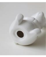 Figuritas de conejo de cerámica Kawaii, escultura de conejo de liebre, adornos de animales de jardín, decoración nórdica de Pascua para el hogar, decoración de la habitación - details 15