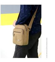 Bolso de hombro de lona para hombre, bandolera de lona de estilo coreano, para viajes de ocio al aire libre, bolso de hombro portátil - details 26