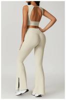 Ropa interior deportiva con espalda cepillada para mujer, sujetador de Yoga antigolpes, camisetas sin mangas transpirables de secado rápido para correr, entrenamiento, ocio y Fitness - details 20
