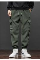 Primavera otoño nuevo estilo cintura elástica pantalones casuales para hombres estiramiento recto cordón Harem correr deportes pantalones largos hombre - details 9