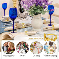 Servilleteros Bismillah de aleación de piezas, soporte para servilletas de mesa, decoración para fiesta de boda, Eid Mubarak, Ramadán islámico musulmán, Kareem, 12 Uds. - details 12