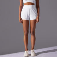 Hamidou-pantalones cortos de Yoga para mujer, Shorts de malla transparente, ajustados, transpirables, de secado rápido, para gimnasio - details 1