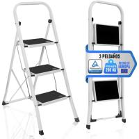 Escalera Plegable de 4 Peldaños Estructura de Acero con Escalera Antideslizante - details 7