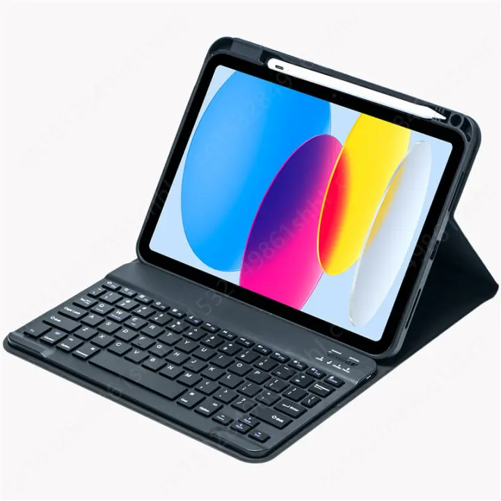 Funda con Teclado Español para iPad, Portalápices para iPad 10, 9, 8, 7, 6, 5, Air 5. ª, 4. 3th, 2. ª generación, 10,9, 11, 10,2, 9,7 - 1