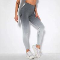 Malla de color degradado sin costuras para mujer, pantalones para correr Fiess con sandalia para realzar la cadera, pantalones de yoga de secado rápido - details 28