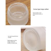 Latas de 5-50g, tarro de crema de vidrio esmerilado, botellas vacías de crema facial plateada/dorada/negra/blanca, sombra de ojos, bálsamo labial, tarro de maquillaje de viaje - details 1
