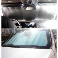 Parasol plegable para ventana delantera de coche, universal con ventosas y 2 correas (130X60) - details 3