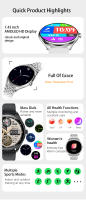 Ultra-thin women smart watch NFC call Blood Pressure Heart Rate Fitness Tracker 1.43-inch AMOLED screen Smartwatch ladies gifts - details 1