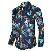 Camisas Casuales para Hombres Impresión de Moda, Elástica, Sin Hierro, Talla Grande - details 4