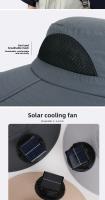 Nuevo gorro de ventilador solar, sombrero de verano para escalar montañas al aire libre, protección solar y sombreado para pesca, aire acondicionado, sombrero de pescador - details 1
