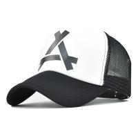 Gorras de béisbol de malla triangular en relieve para mujer, gorras Snapback de malla transpirable, gorras deportivas informales rojas y negras, gorra Unisex para hombre y pesca - details 10