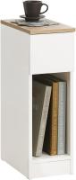 Auxiliares para Salón Mesilla de Noche Estrecha para Dormitorio con 1 Cajón y 1 Compartimento Abierto Blanco y Madera 20 x 35 x 60 cm FBT111-WNx2 ES - details 66