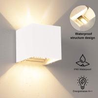 Aplique Pared Exterior, 12W Impermeable IP65 Lampara de pared Interior Exterior Luz Cálida 3000K 1000 lm Ángulo ajustable Lámpara Pared Blanco para Porche Salón Dormitorio - details 22