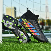 Botas de fútbol profesionales FG/TF para hombre, zapatos de fútbol para exteriores, tobillo alto, zapatos de fútbol de césped para niños, zapatos de entrenamiento - details 11
