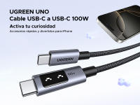 Cable de Carga Rápida Tipo C UGREEN 100W Compatible con iPhone, Samsung, iPad Pro, Macbook, Switch - details 0