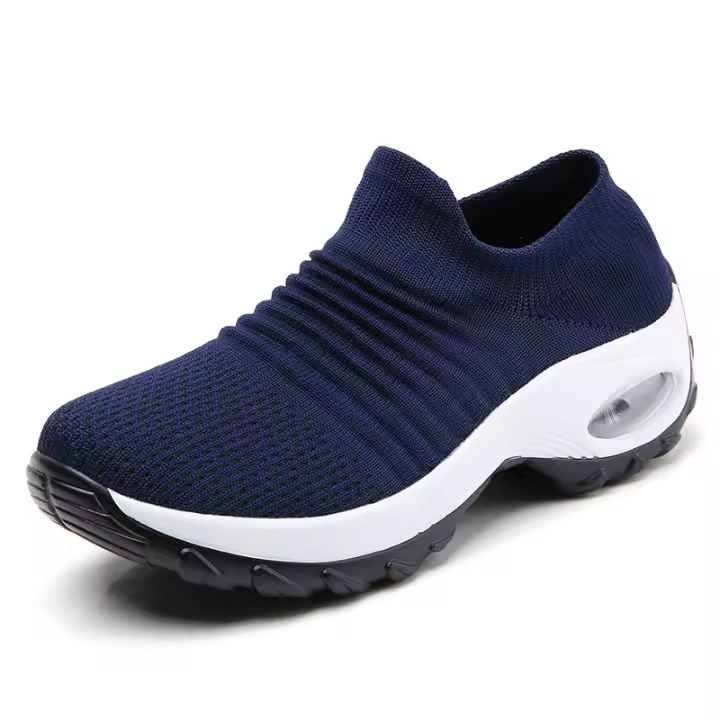 Zapatos deportivos ultraligeros tejidos con amortiguación de aire para mujer para caminar a diario - 1