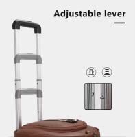 Cuero de la PU con las ruedas, bolso impermeable del equipaje de los hombres del traje del negocio, bolso del viaje - details 2