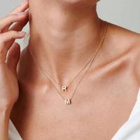 Collar con inicial de acero inoxidable para mujer, Gargantilla con letras cortadas de Color dorado, con un solo nombre, colgante, regalo de joyería, envío directo - details 3