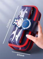 Estuche de Lápices Desmontable de Gran Capacidad Bolsa de Papelería Escolar con Dibujos Animados - details 1