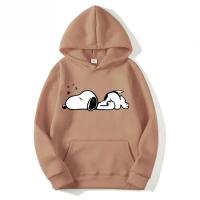 Sudaderas con capucha informales a la moda con estampado de dibujos animados de Snoopy para hombre y mujer, ropa para parejas de otoño e invierno - details 13