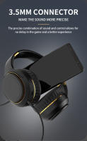 Auriculares inalámbricos con Bluetooth, audífonos plegables con Cable de Audio AUX de 3,5mm, opción de Cable para PC, juegos, música, luz de respiración RGB - details 11
