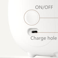 Luz nocturna de silicona para niños y bebés, lámpara de Ambiente de Navidad, recargable, táctil, ciervo, conejo, cartón Led - details 14