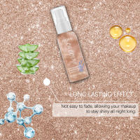 Brillo y caca para el cabello, cuerpo facial, líquido colorido, suave, cómodo y brillante - details 6