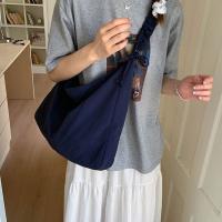 Bolso de hombro plisado informal de Color sólido, bolso cruzado de nailon de gran capacidad para ocio, bolso sencillo para estudiantes para primavera y verano - details 1