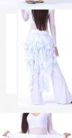 1 pieza de cinturón para el vientre para mujer, cinturón de baile latino, falda de zorro de nueve colas, falda con flecos ondulados - details 18