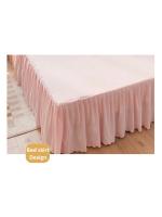 Conjunto de Cama de Princesa Rdovkxua Rufa de Algodón Sólido, Funda de Cojín de Rey y Reina, Falda de Cama con Volantes para Mujeres - details 12