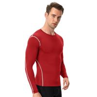 Camiseta de compresión de manga larga para hombre, moldeador de cuerpo ajustado y capa base, ropa de gimnasio para hombre - details 4
