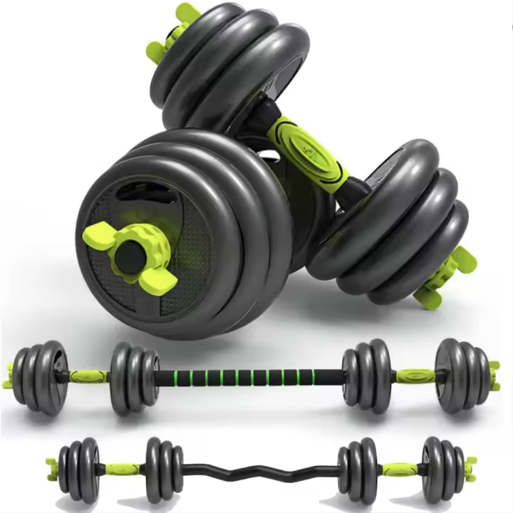 Juego de mancuernas multifuncionales ajustables, rizos y barra recta, rueda ABDOMINAL, PUSH-UPS, envío rápido desde Europa - 1