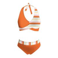 Bikini con estampado floral para mujer, traje de baño de dos piezas, de cintura alta, para adolescentes - details 35
