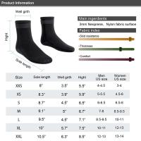 Calcetines de neopreno de 3mm para buceo, zapatos antideslizantes para adultos, elásticos, cálidos - details 8