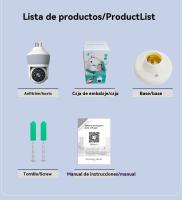 Cámaras de vigilancia interior bombilla doméstico Internet inalámbrico WiFi HD inteligente 360 grados vigilancia - details 17