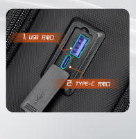Mochila de negocios Mochila impermeable premium para hombres Bolsa de ordenador antirrobo multifuncional para viajes de negocios de gran capacidad - details 15