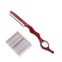 Tijeras de Peluquería de Seguridad Herramientas de Barbero de Salón para Cortar Flequillo y Barba con 1 + 10 Aspas Altavoz 6100 - details 5