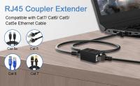 Extensor de Cable Ethernet, acoplador RJ45 cat 5 cat 6 cat6a, conector extensor, acoplador Ethernet hembra a hembra - details 0