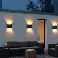 Luz Solar de pared para exteriores, lámpara LED impermeable, iluminación luminosa hacia arriba y hacia abajo, decoración de valla de jardín y balcón, luz Solar - details 4