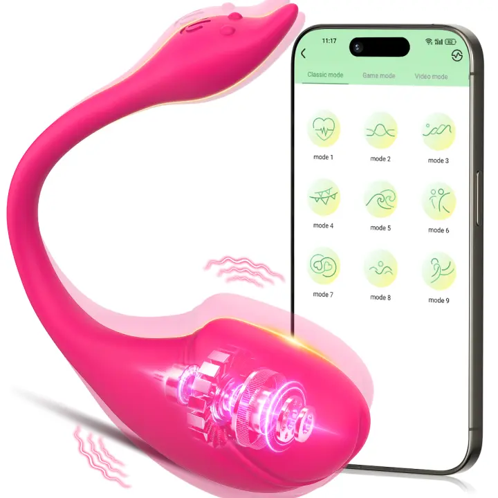 Vibrador con Control por Bluetooth para mujer, estimulador femenino, masajeador de punto G, huevo vibratorio, juguete sexual para adultos, pareja - 1
