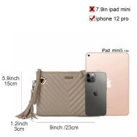 Bolso de hombro clásico vintage Diseño de flecos - Bolso cruzado informal para mujer Mochila de lujo de alta gama - details 1