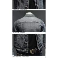 Chaqueta vaquera Vintage para hombre, tendencia de calle, ropa holgada de motociclista para montar en la calle, ropa informal bonita con solapa abotonada para hombre - details 6