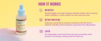 How it works: Brighten, Retain Moisture, and Layer
