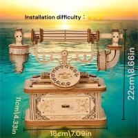 Rompecabezas de Madera 3D Retro Juego de Teléfono con Talla Intricada Ideal para Pensamiento Creativo Certificado CE - details 2