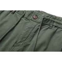 Pantalones Cargo de Algodón 100% Cintura Elástica, Múltiples Bolsillos, Estilo Táctico Militar para Hombres Moda de Verano - details 9