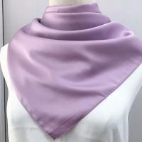 Pañuelo para la cabeza de 70x70cm para mujer, pañuelos para el pelo de satén de seda, pañuelo bonito para mujer, bufandas para el cuello para mujer, verde, negro y blanco - details 13