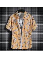 Ropa de playa para hombre, conjunto de 2 piezas, camisa hawaiana y pantalones cortos de secado rápido, ropa de moda para hombre, trajes informales estampados de verano - details 11